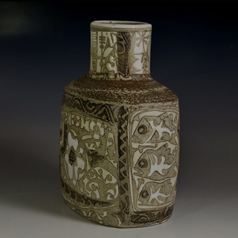NILS THORSSON "BACA" FAIENCE VASE FOR ROYAL COPENHAGEN
